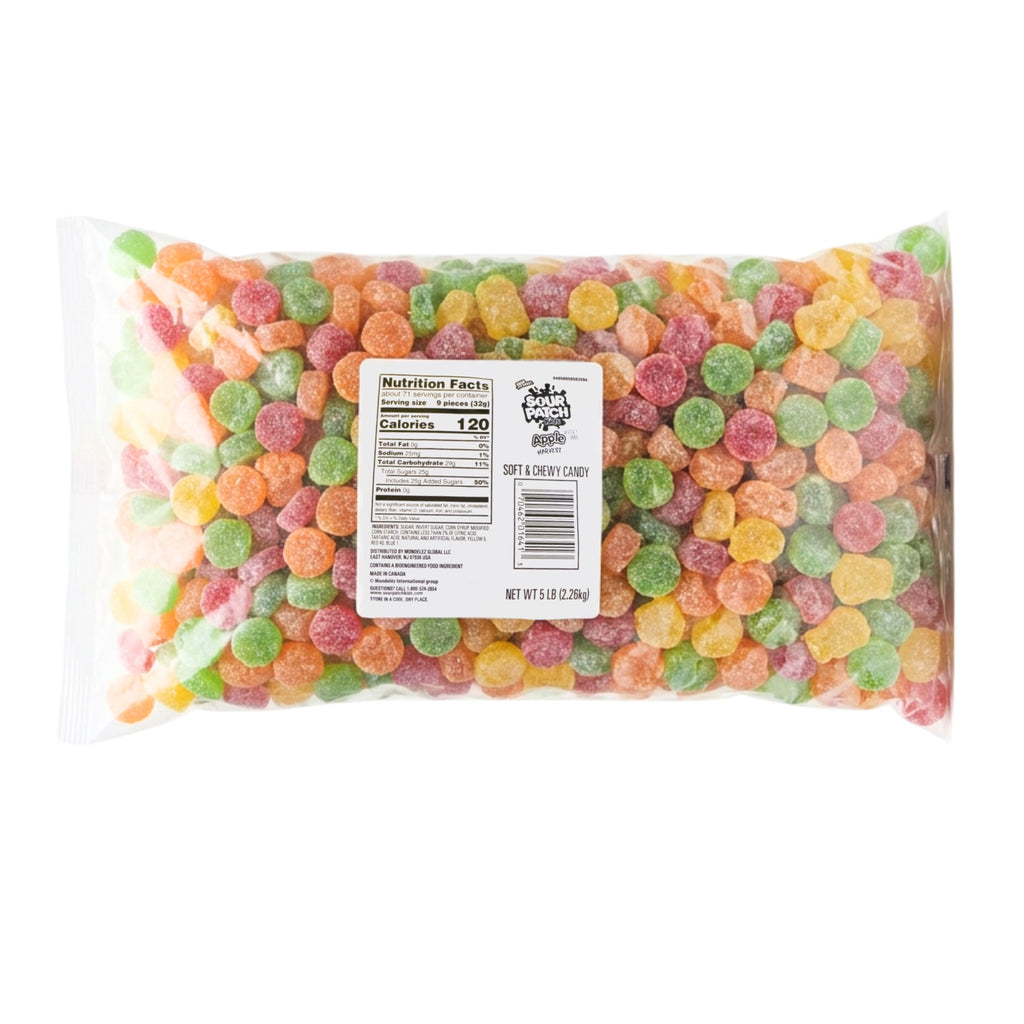 Sour Patch Kids Apple Harvest Candy, 5lb Bag Sour Patch Kids