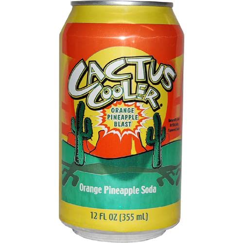 Cactus Cooler Orange Pineapple Soda, 12 oz (Pack of 12) Cactus Cooler