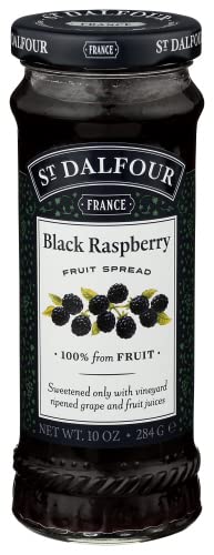 St. Dalfour Black Raspberry Fruit Spread, 10 oz (Pack of 2) St. Dalfour