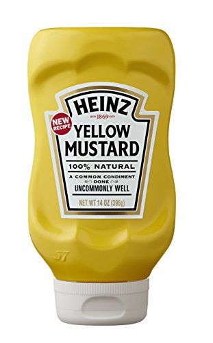 Heinz Yellow Mustard, 14 oz (Pack of 3) Heinz