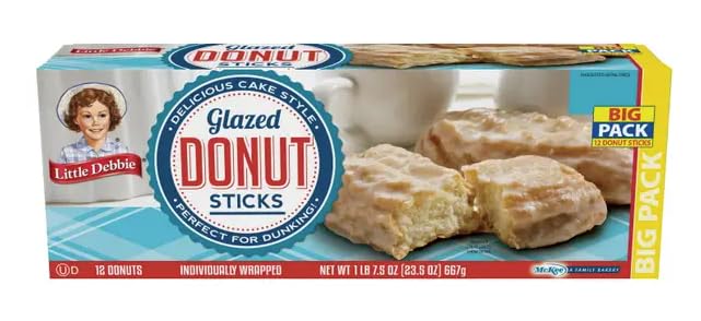 Little Debbie Big Pack Donut Sticks, 22.7 oz (Pack of 3) Little Debbie