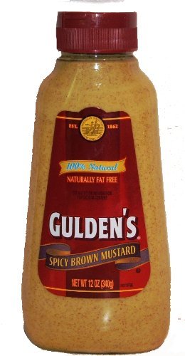 Gulden's 100 % Natural Spicy Brown Mustard - 12 oz Squeeze Bottle Amembiana