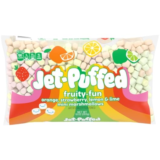 Jet-Puffed Fruity Fun Mallows, 10 oz (Pack of 2) Jet-Puffed