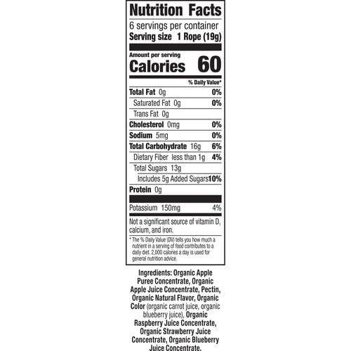 Annie's Organic Fruit Rope Mixed Berry, 4.02 oz (Pack of 6) Annie's