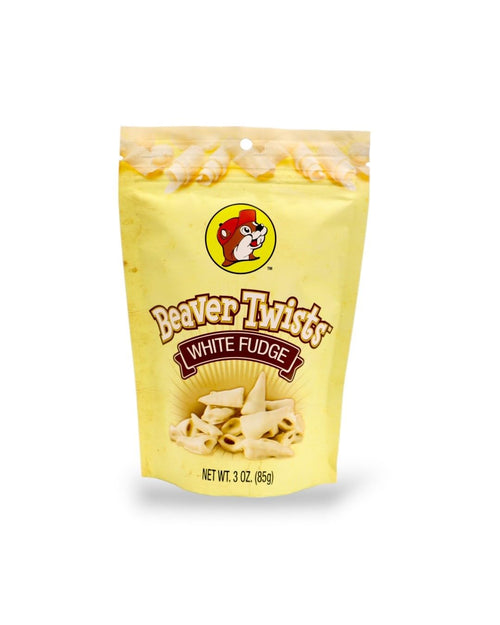 Buc-ee's Beaver Twists, White Fudge, 3 oz Buc-ee's