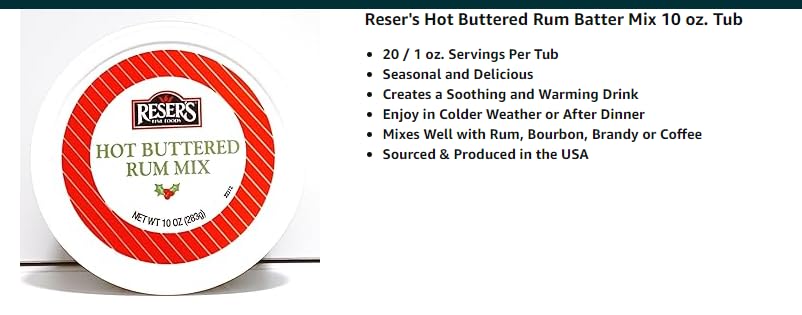 Reser's Hot Buttered Rum Mix, 10 oz Reser's