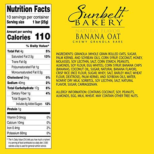 Sunbelt Chewy Granola Bars Sunbelt