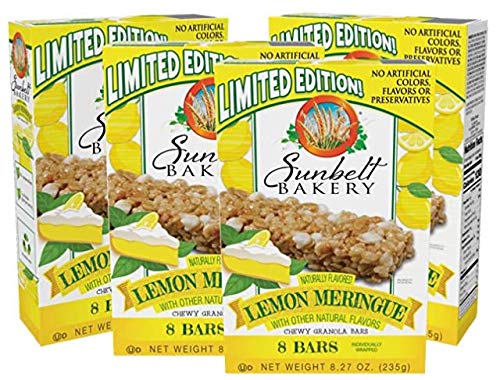 Sunbelt Meringue Chewy Granola Bars, Lemon, 4 ct Sunbelt