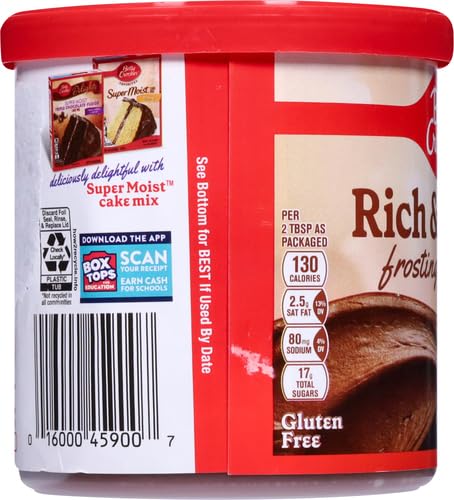 Betty Crocker Gluten Free Rich & Creamy Frosting, 16 oz Betty Crocker
