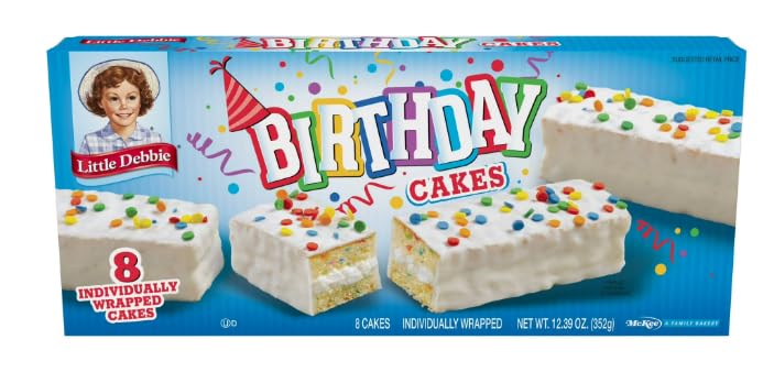 Little Debbie Birthday Cakes, 12.39 oz (Pack of 6) Little Debbie