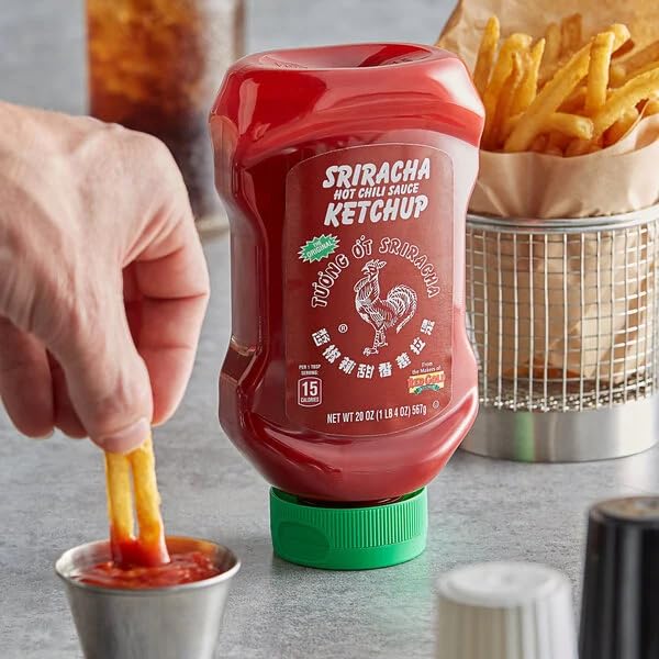 Prompt Prep Sriracha Hot Chili Ketchup, 20 oz (Pack of 4) Prompt Prep