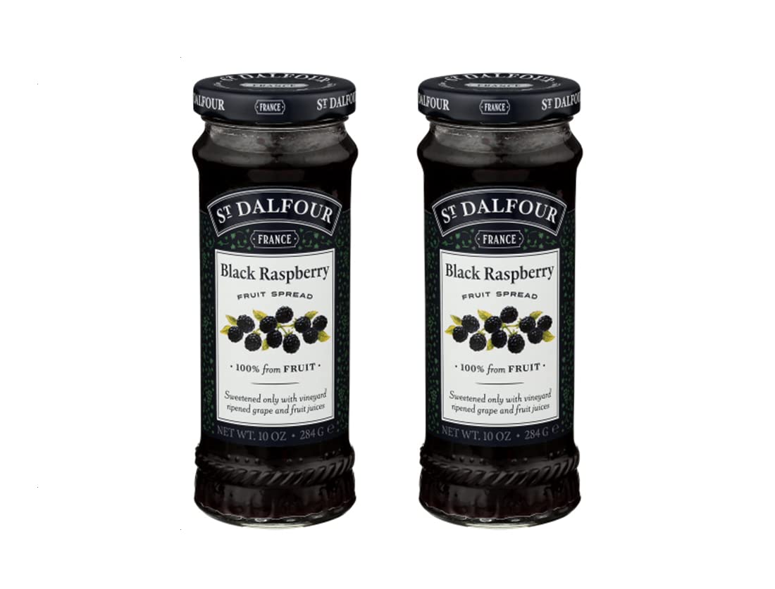 St. Dalfour Black Raspberry Fruit Spread, 10 oz (Pack of 2) St. Dalfour