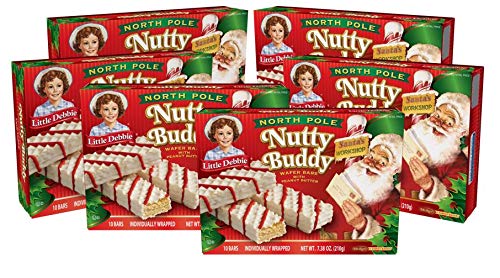 Little Debbie North Pole Nutty Bars, 60 ct (Pack of 6) Little Debbie