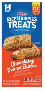 Rice Krispies Treats Chocolatey Peanut Butter Bars, 14 ct (Pack of 2) Rice Krispies