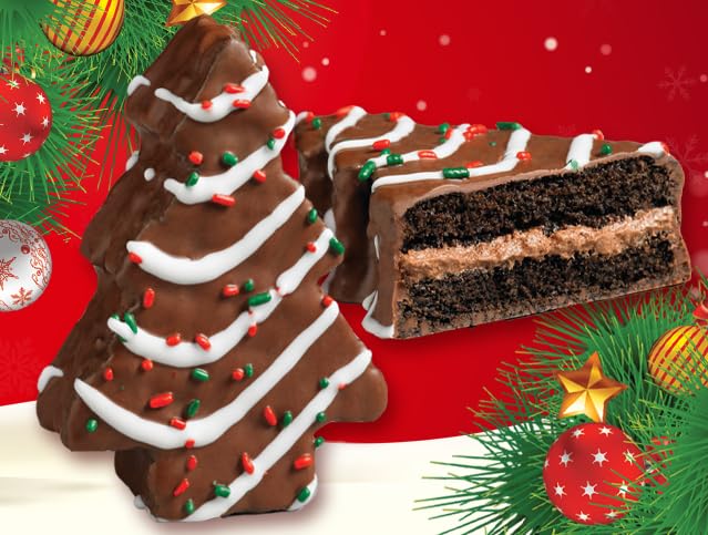 Little Debbie Christmas Tree Cakes Chocolate, 30 ct (Pack of 6) Little Debbie