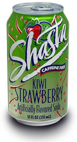 Shasta Kiwi Strawberry, 12 oz (Pack of 24) Shasta