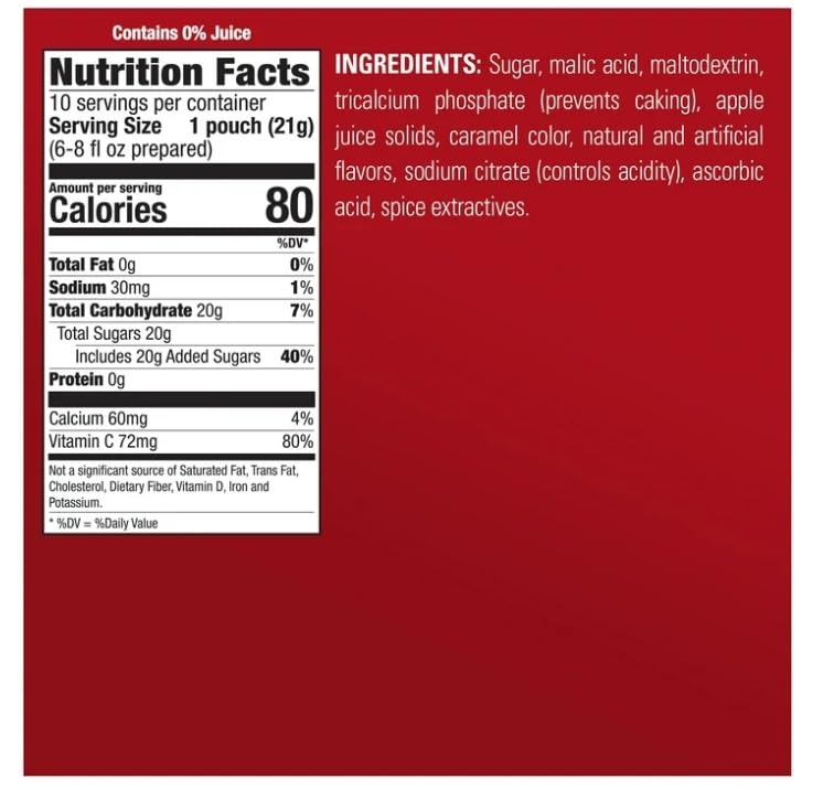 Alpine Spiced Apple Cider Instant Drink Mix, 10 ct. (Pack of 2) Alpine