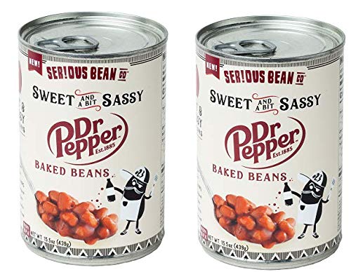Serious Bean Co. Baked Beans- Dr. Pepper Flavored, 15 oz (Pack of 2) Serious Bean Co.