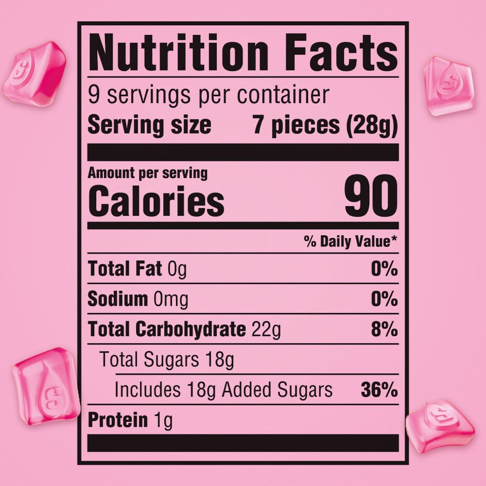 Starburst All Pink Candy Bag, 5 oz (Pack of 12) Starburst
