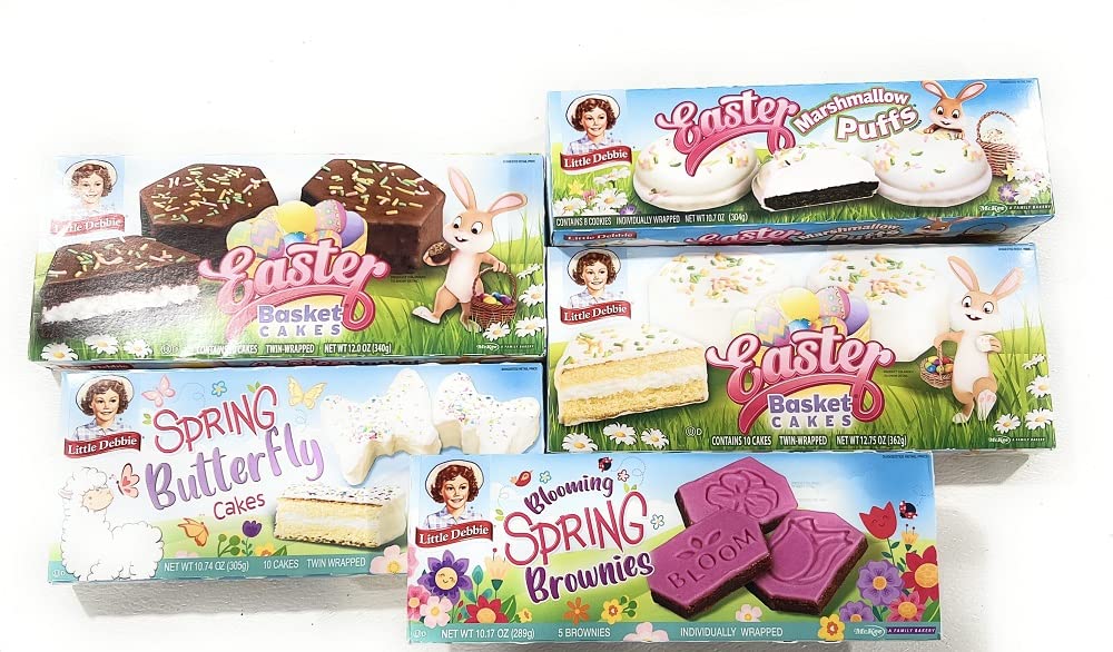 Little Debbie Easter Snack Cakes Variety Set (Pack of 5) Little Debbie