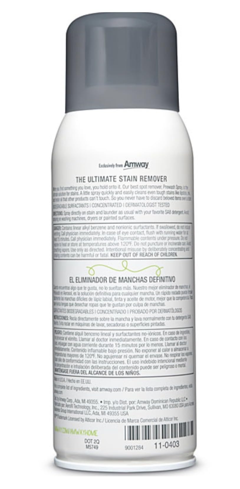 Laundry Prewash Spray, Aerosol, 24.6 oz Amembiana