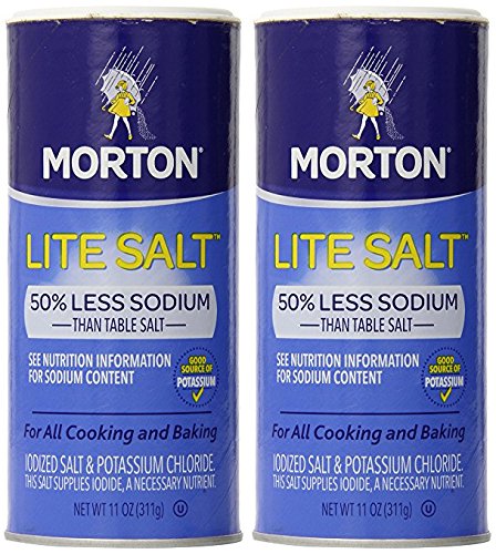 Morton Lite Salt, 11 oz (Pack of 2) Morton