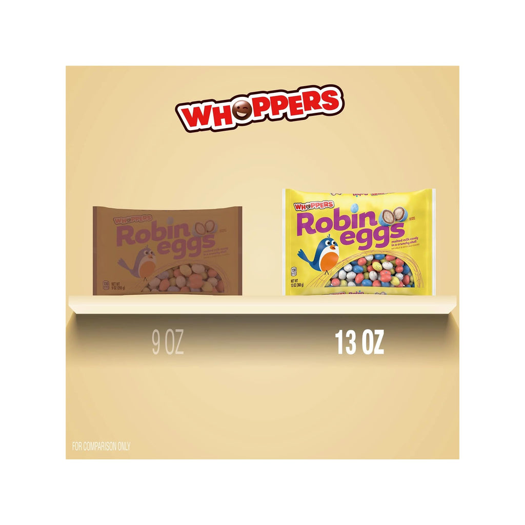 Whoppers Robin Eggs Malted Milk Candy, 13oz (Pack of 2) Whoppers