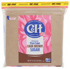 C&H Cane Sugar, Dark Brown, 2lb Bag (Pack of 2) C&H