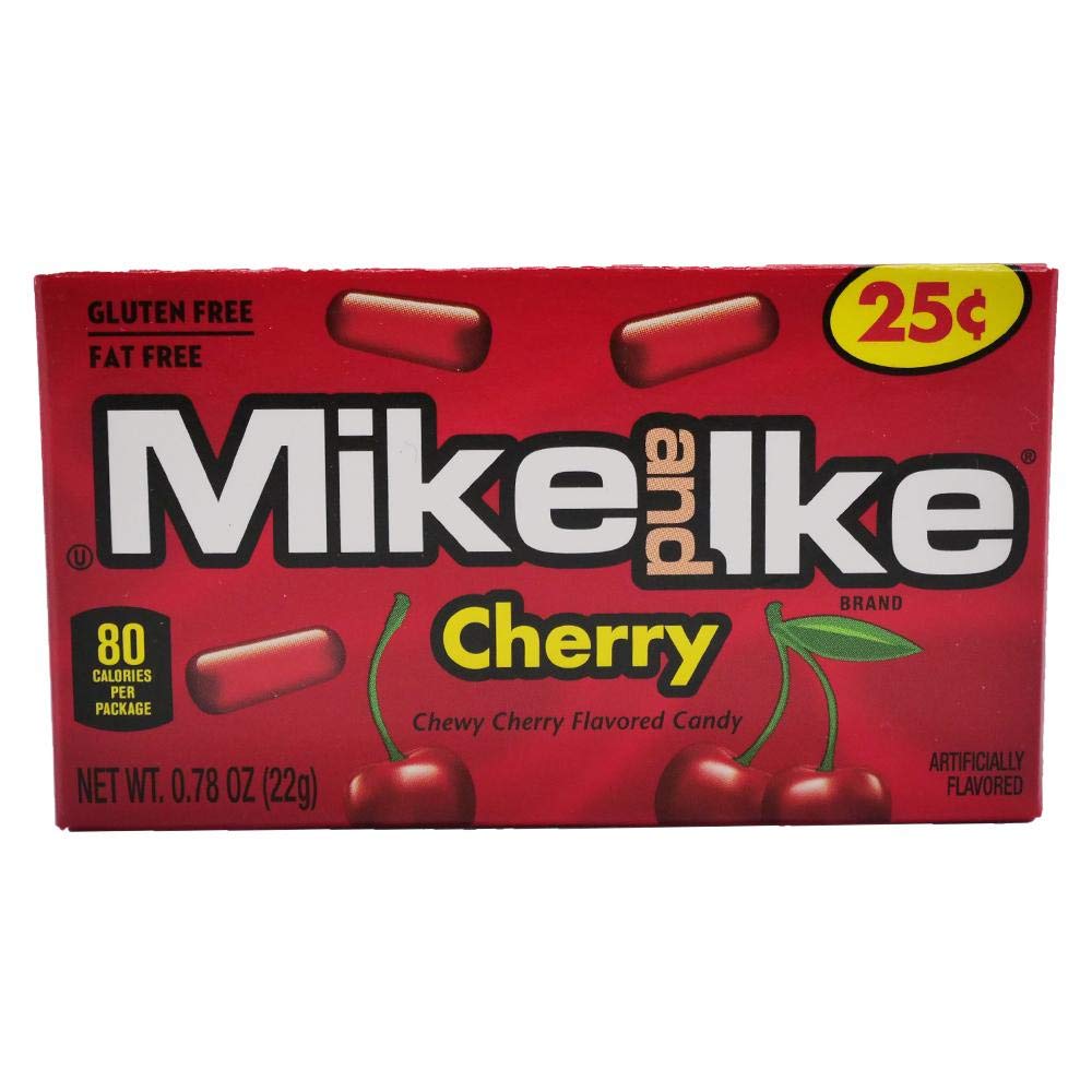 Mike and Ike Sour Watermelon Chewy Candies, 0.78-oz. (Pack of 24) Mike & Ike