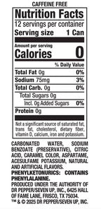 A&W Zero Sugar Ice Cream Sundae Soda, 12 fl oz (Pack of 12) A&W