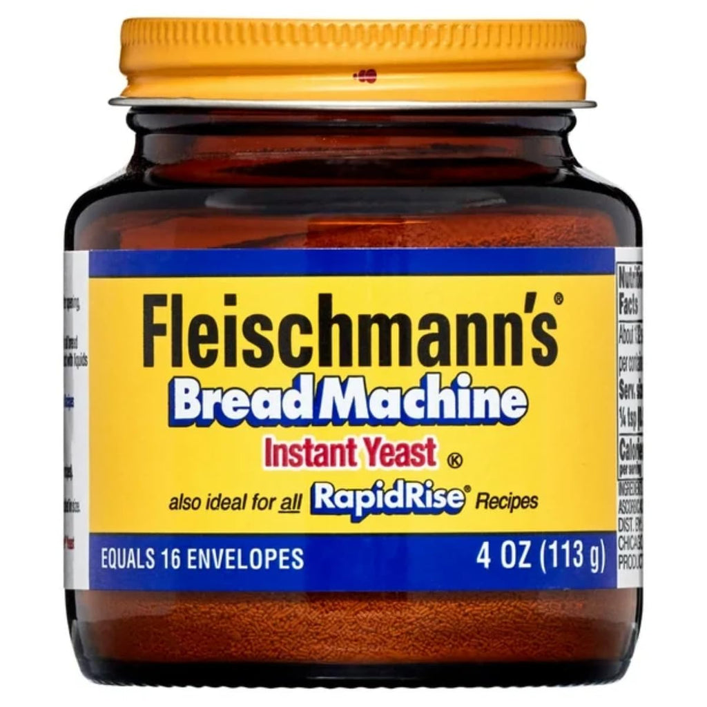Fleischmann's Bread Machine Instant Yeast 4 oz jar, front label