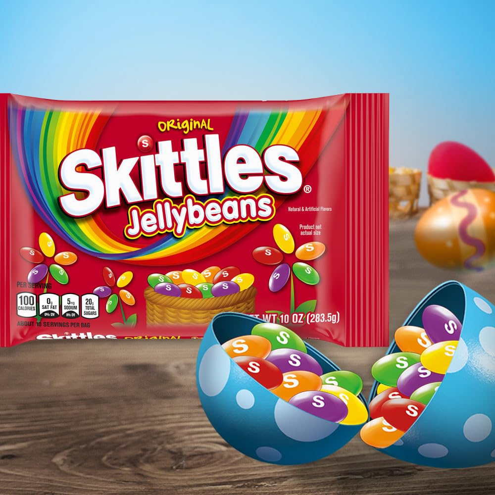 Skittles Original Jelly Beans Easter Candy, 10 oz Skittles