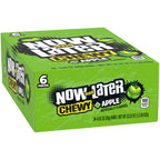 Now & Later Soft Taffy Chews Candy, Apple, 0.93 oz Bar, Pack of 24 Now and Later