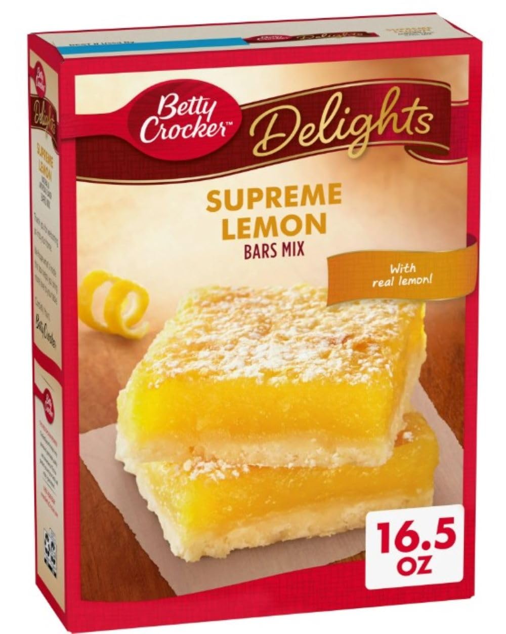 Betty Crocker Supreme Lemon Bars Mix, 16.5 oz (Pack of 4) Betty Crocker