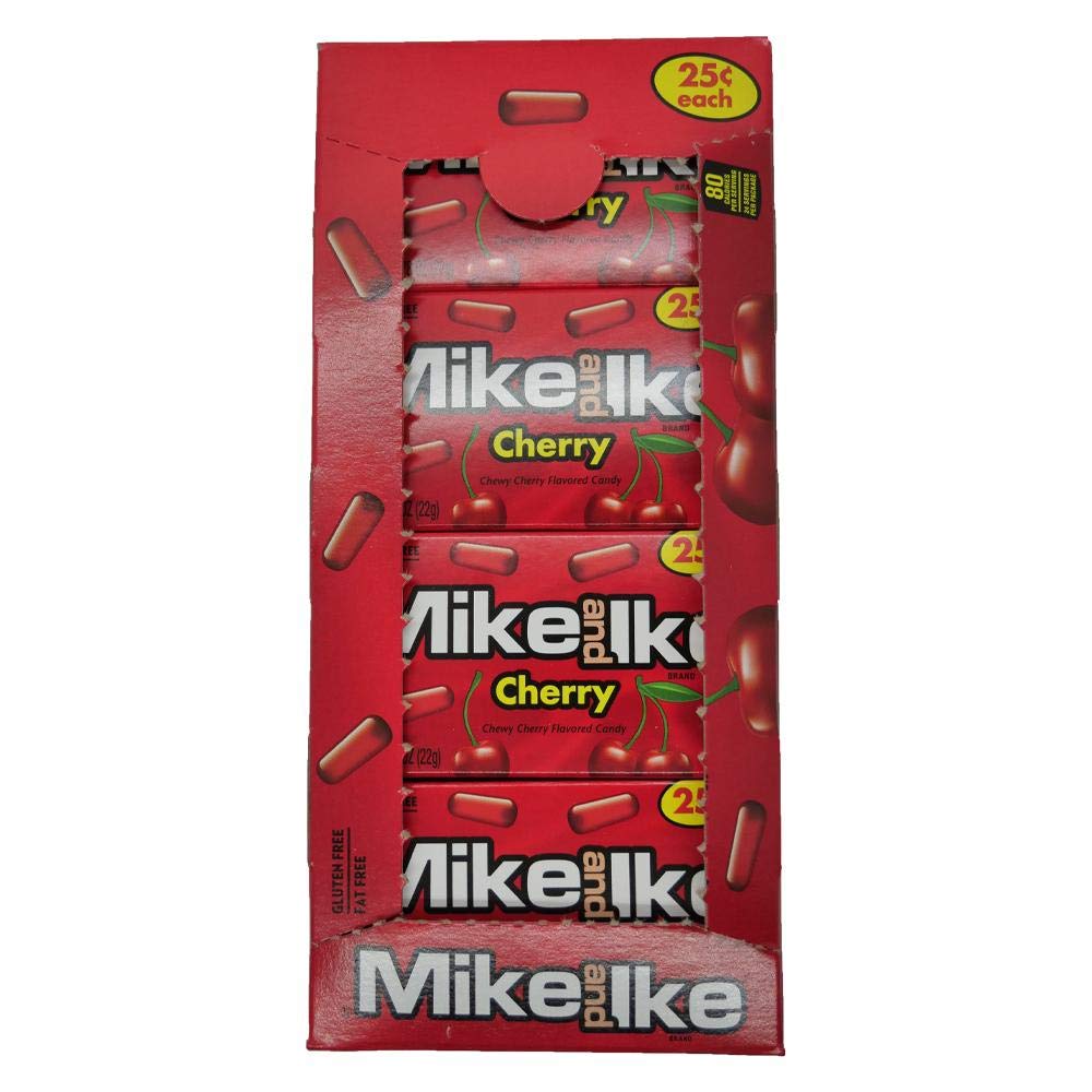 Mike and Ike Sour Watermelon Chewy Candies, 0.78-oz. (Pack of 24) Mike & Ike
