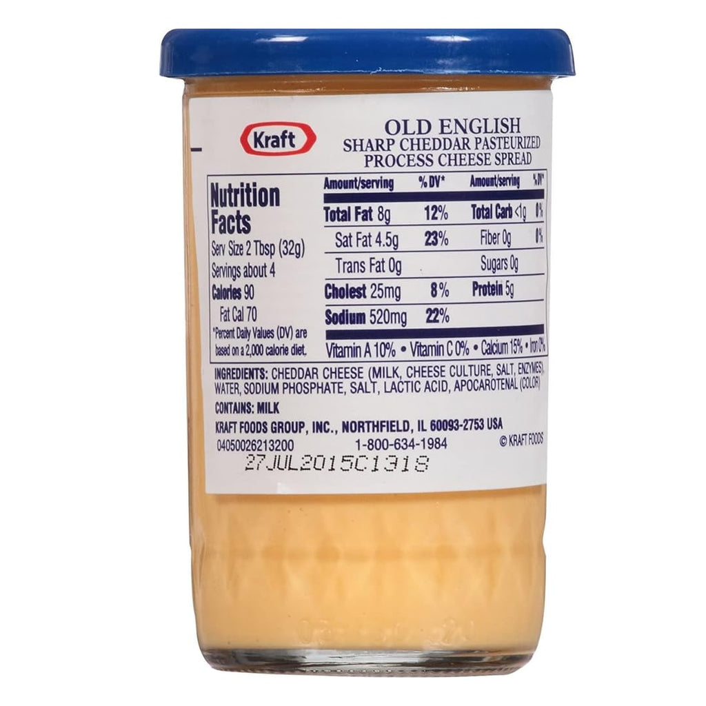 Old English Sharp Cheddar Cheese Spread, 5 oz (Pack of 2) Old English