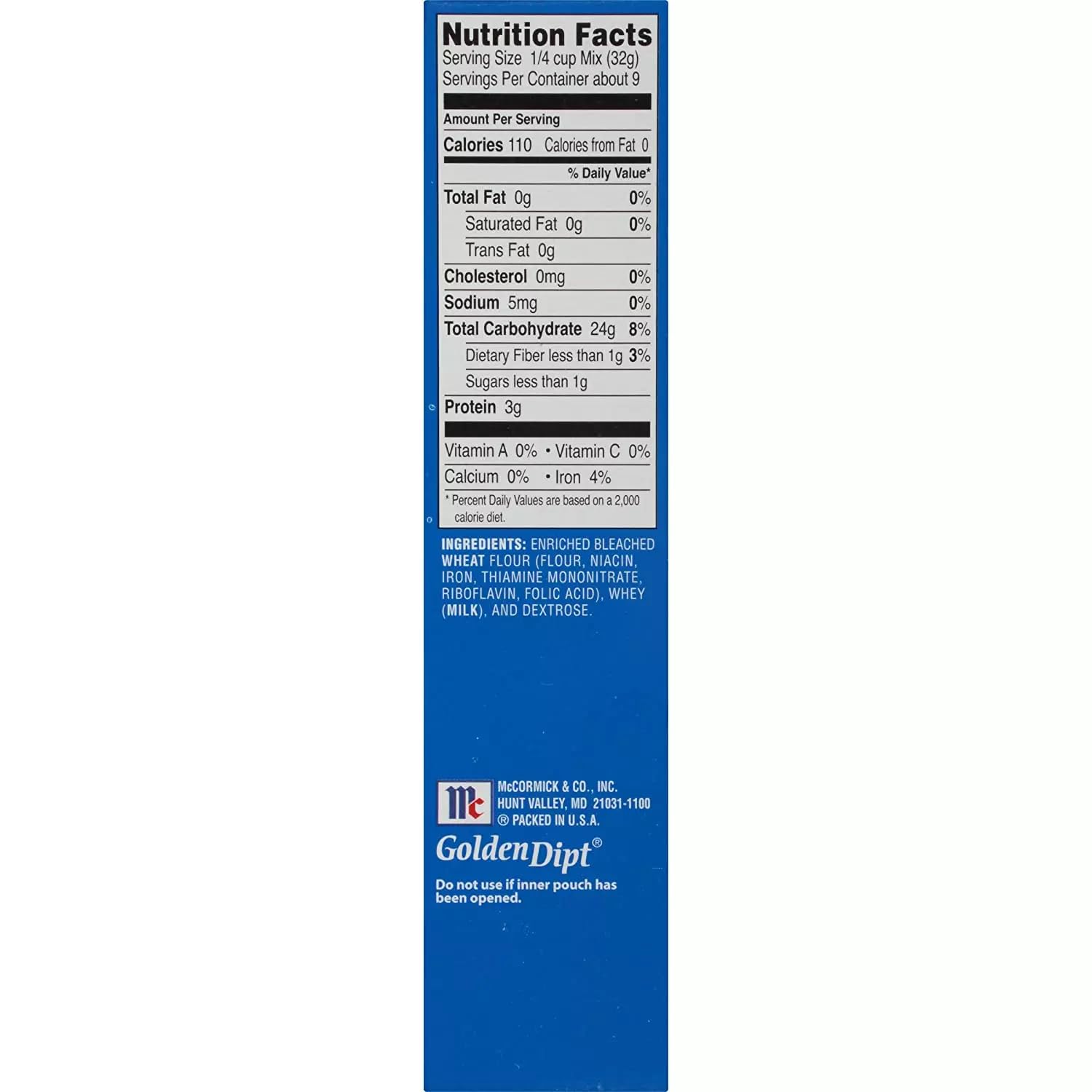 Golden Dipt Cracker Meal Fry Mix, 10 oz (Pack of 2) Golden Dipt
