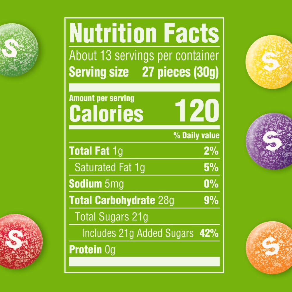 Skittles Sour Chewy Candy, 13.7 oz (Pack of 6) Skittles