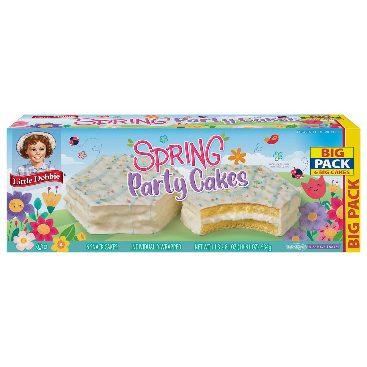 Little Debbie Spring Party Cakes, 18.81 oz Little Debbie