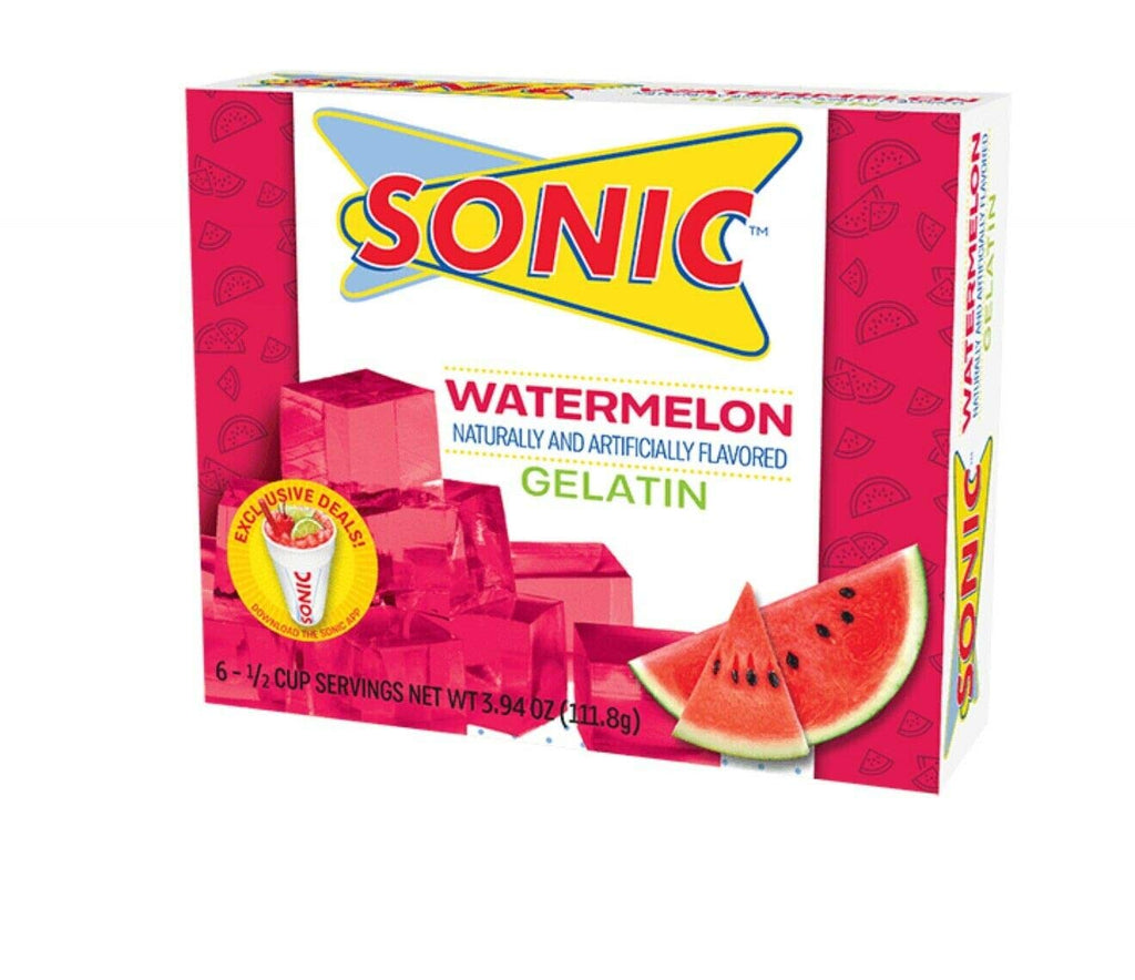 Sonic Gelatin Variety Pack, 4 Flavors, 3.94 oz (Pack of 4) Sonic