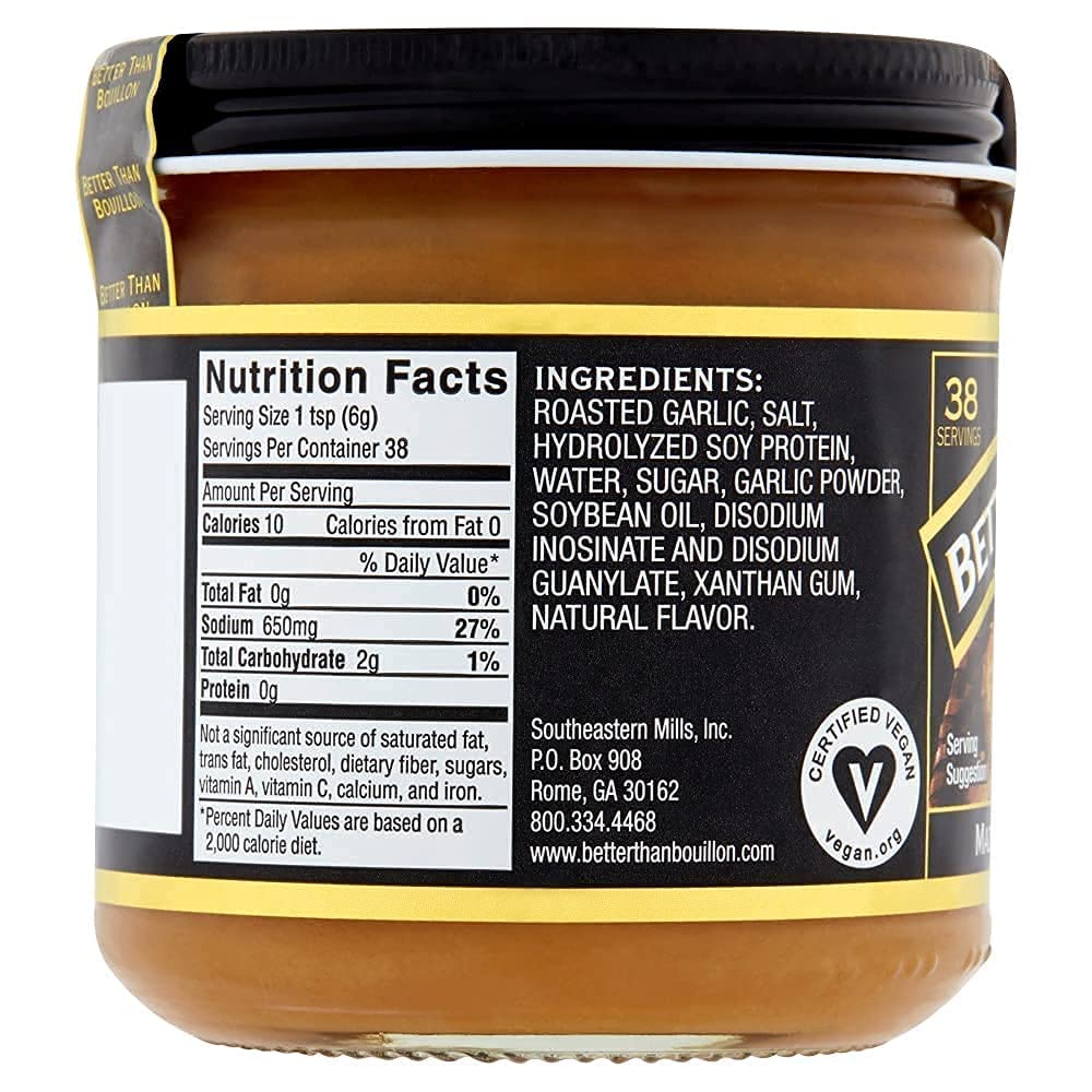 Better Than Bouillon Roasted Garlic Base, 8 oz Better Than Bouillon
