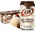 A&W Ice Cream Sundae Soda, 12 fl oz (Pack of 12) A&W