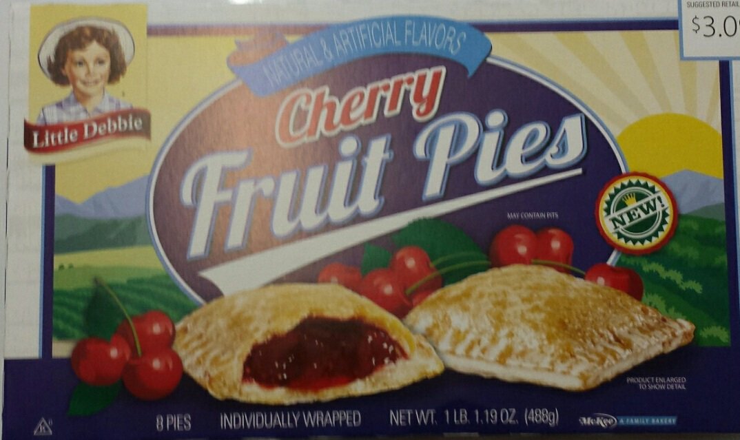 Little Debbie Cherry Fruit Pies, 17.19 oz Little Debbie