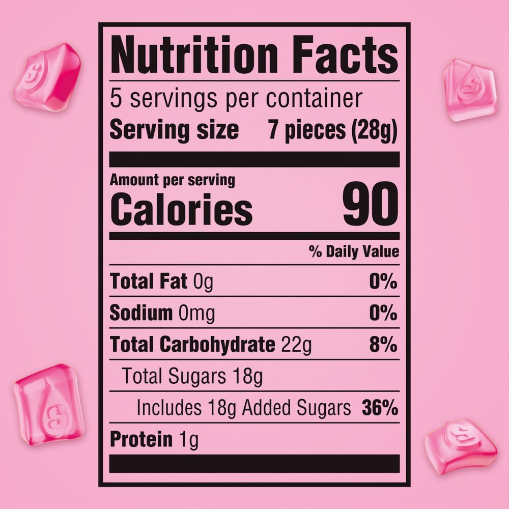 Starburst All Pink Candy Bag, 5 oz (Pack of 12) Starburst