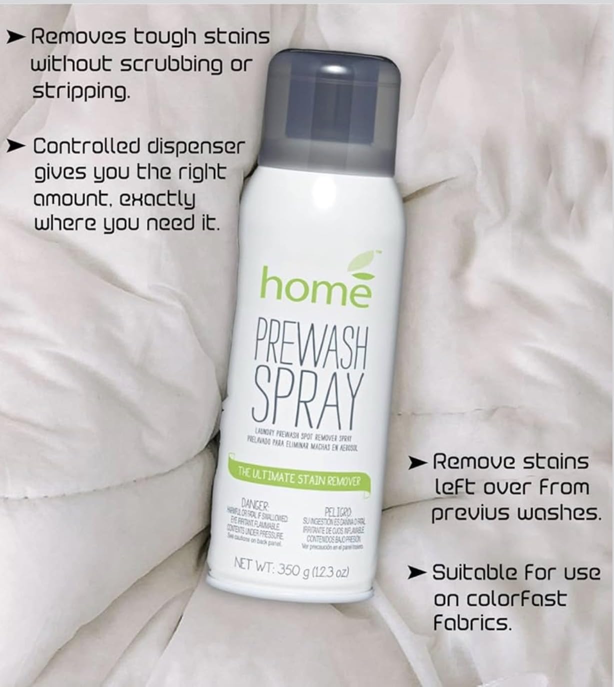 Laundry Prewash Spray, Aerosol, 24.6 oz Amembiana
