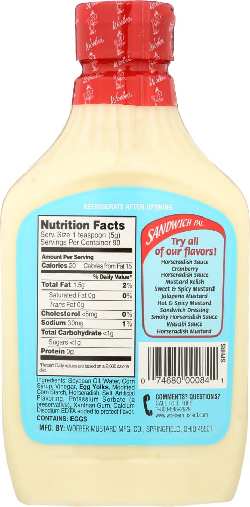 Woeber's Sandwich Pal Horseradish Sauce Woeber's