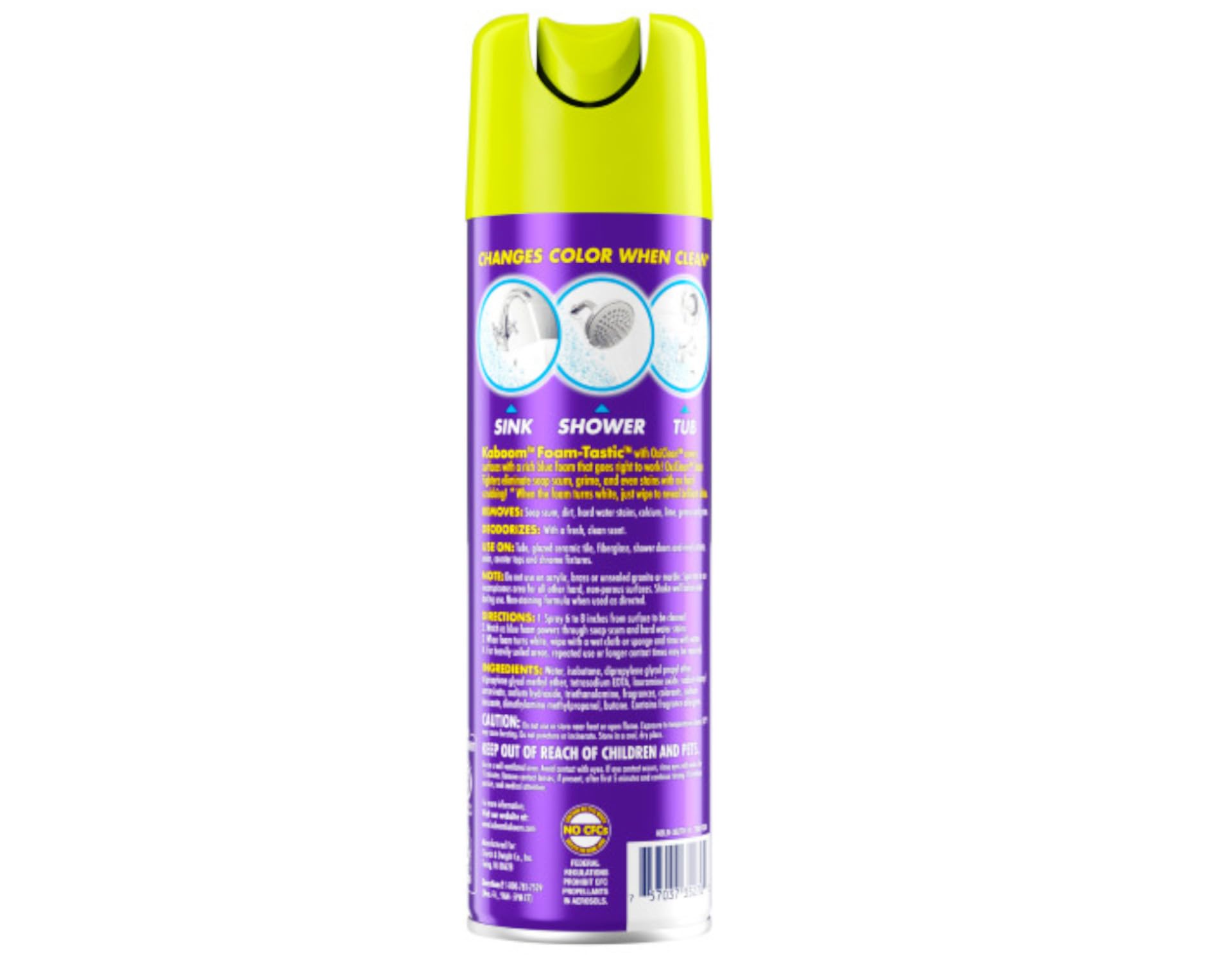 Kaboom Foam-Tastic with OxiClean, Citrus Scent, 19 oz Kaboom