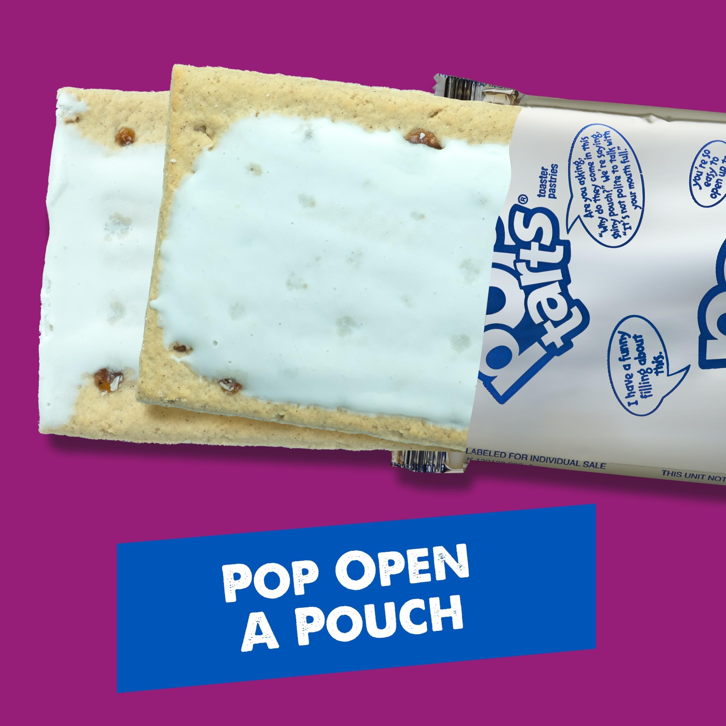 Pop-Tarts Frosted Cinnamon Roll Toaster Pastries, 13.5 oz (8 ct) Pop-Tarts