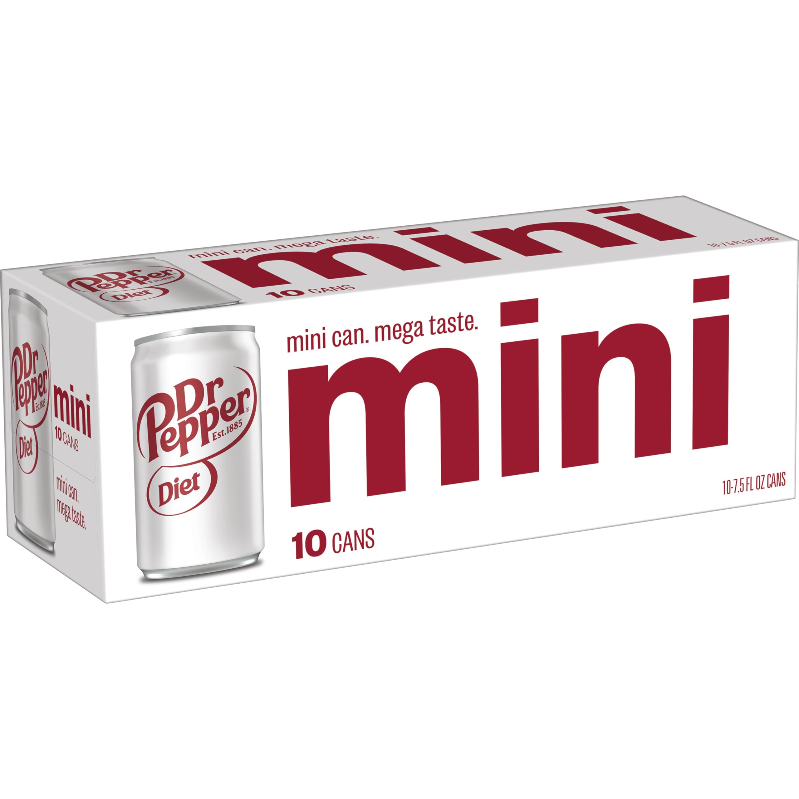 Diet Dr Pepper Mini Cans, 7.5 fl oz (Pack of 18) Dr Pepper