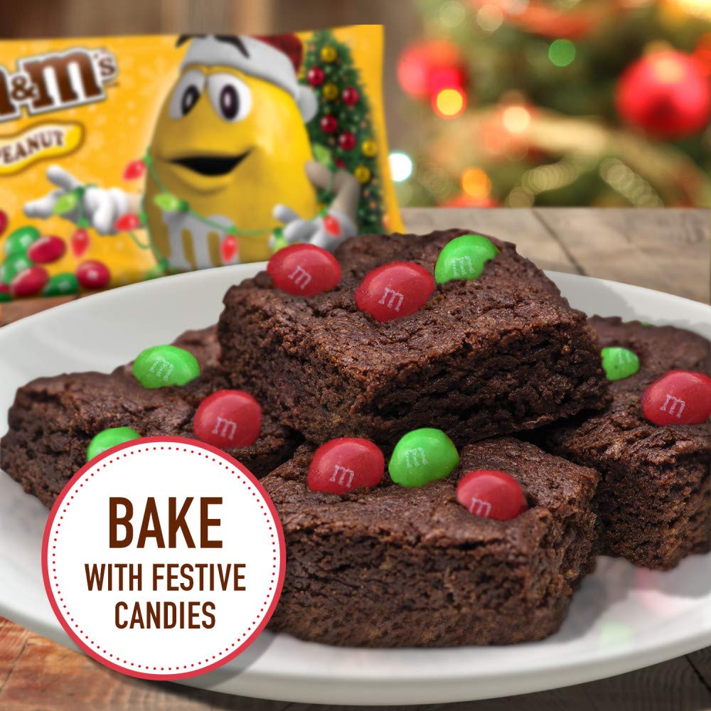M&M's Peanut Milk Chocolate Christmas Candy, 10 oz M&M's